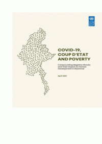 COVID-19, coup d'etat, and poverty : compounding negative shocks and their impact on human development in Myanmar