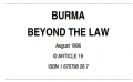 Burma: beyond the law